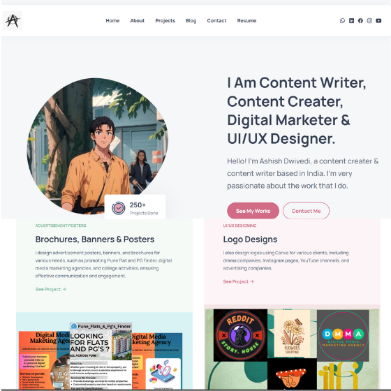 personal portfolio website
